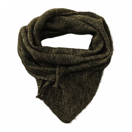 Bandana COLETTE en Alpaga - Kaki pailleté