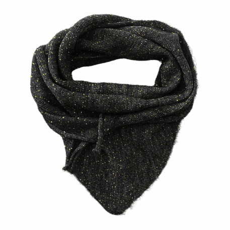 Bandana COLETTE en Alpaga - Noir pailleté