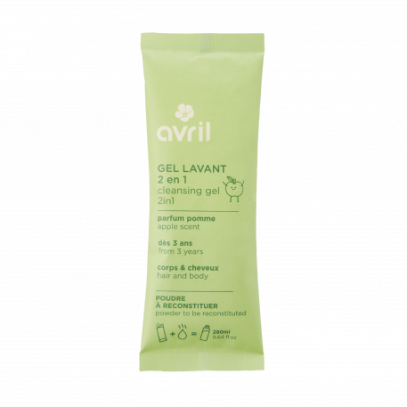Gel lavant 2 en 1 en poudre à reconstituer Pomme