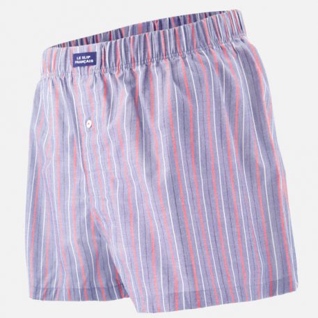 Caleçon à rayures tricolores en coton