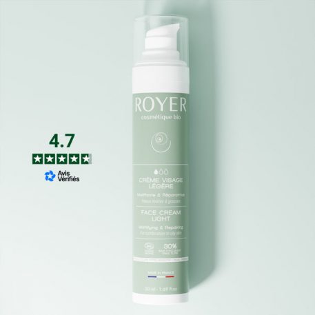 Crème visage matifiante légère à la bave d’escargot bio et fraiche 50 ml