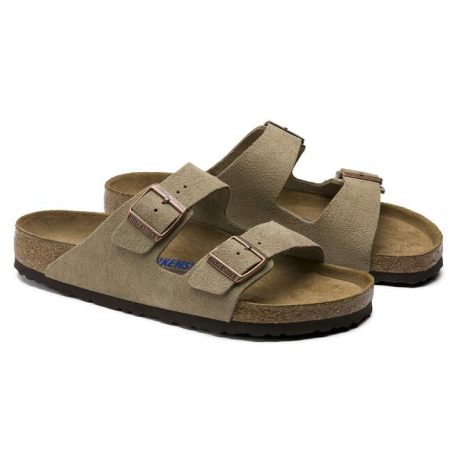Arizona Lit de pied souple suéde Taupe