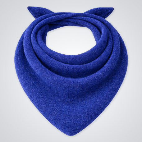 Bandana COLETTE en Alpaga - Bleu électrique
